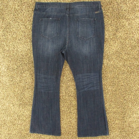 Kancan Jeans Women's 3XL Dark Wash Celestine Mid Rise Flare‎ Stretch Denim - Picture 2 of 6